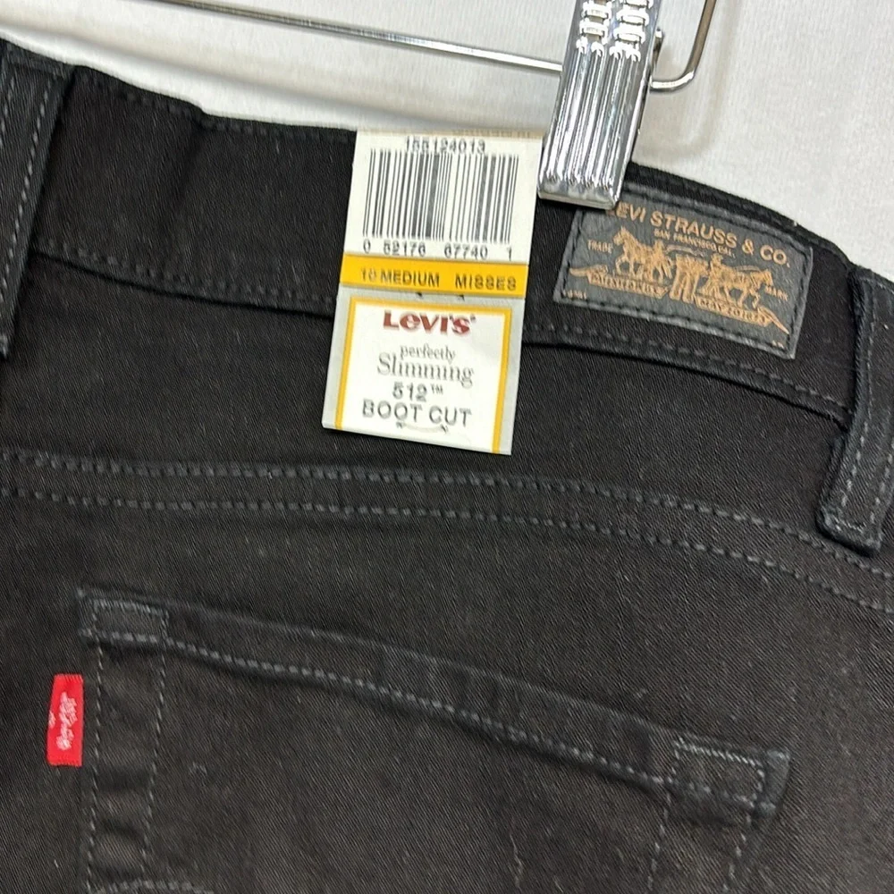 Levi’s 512 perfectly slimming flatten bootcut figure enhance Black Jeans - Picture 9 of 10